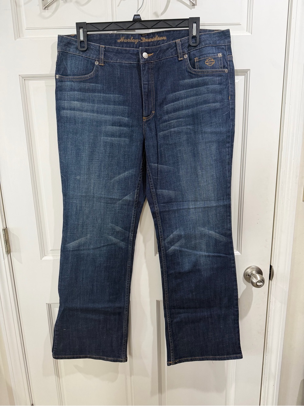 NWT Harley-Davidson Women's Dark Indigo Boot Cut Jeans Size 18